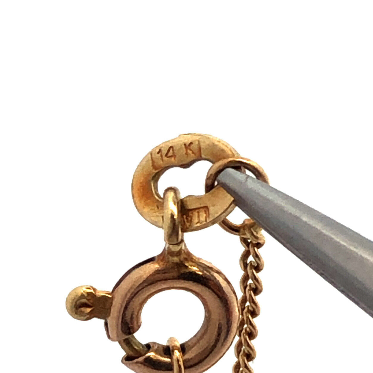 Designer Aurea Italy 14K Yellow Gold Infinity Station Chain Bracelet