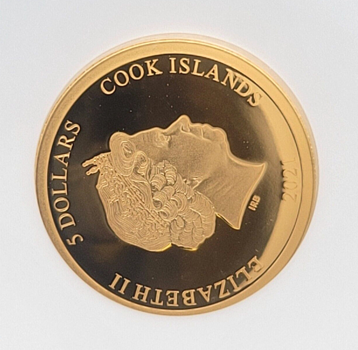 2021 $5 Cook Islands NGC PF70 Proof Cameo 1/2g .999 Gold Pennsylvania Grouse