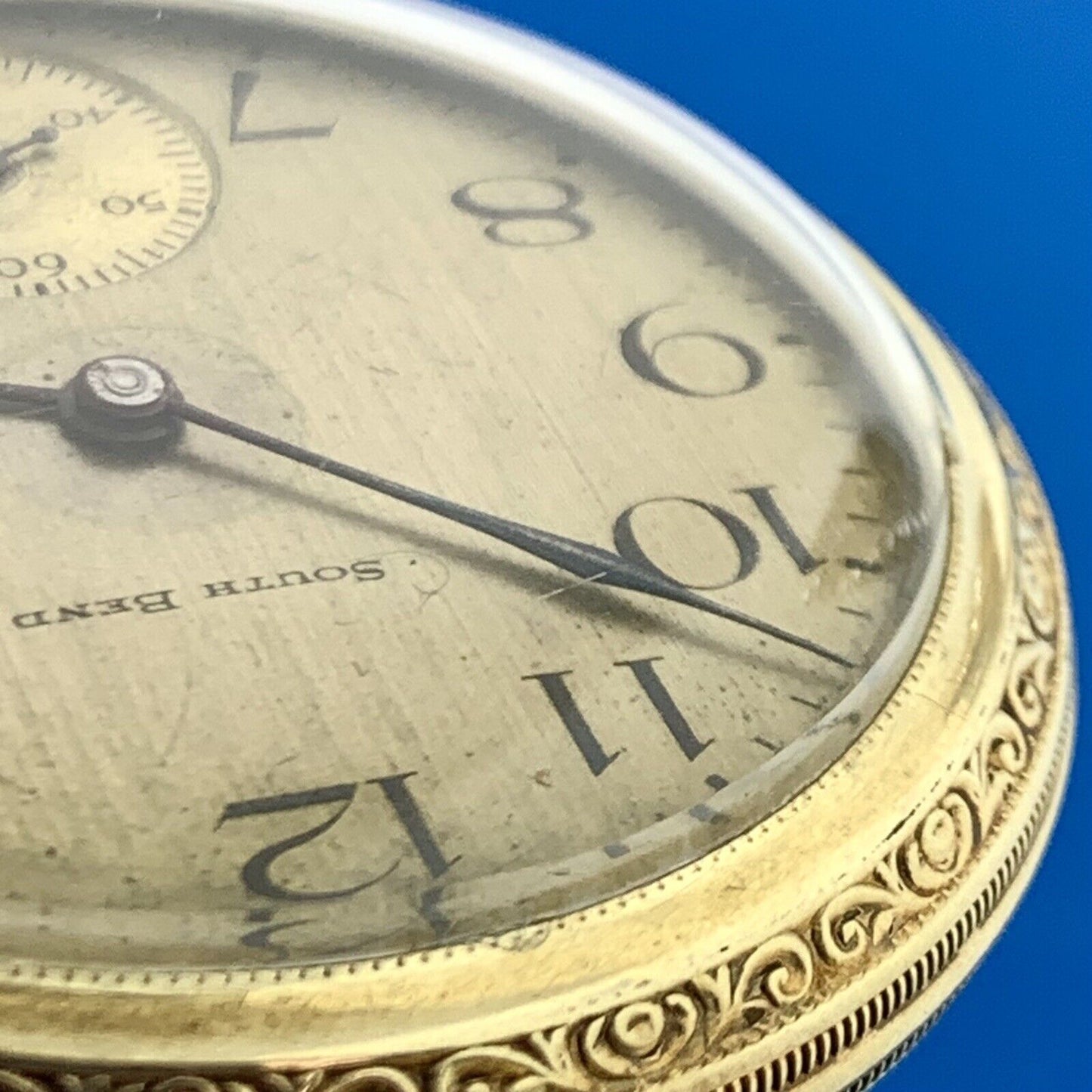 1924 South Bend 14K Gold Filled Case Grade 211 17 Jewels Pocket Watch Runs