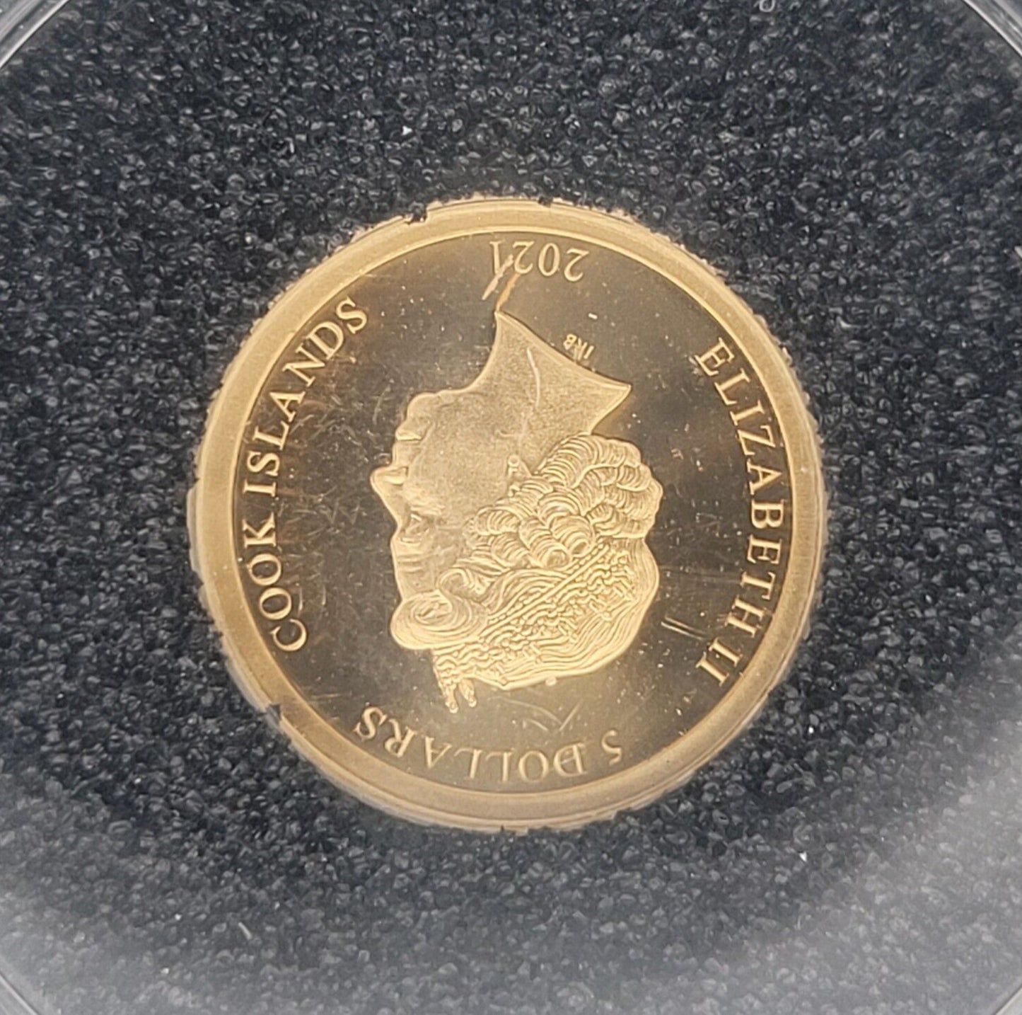 2021 $5 Cook Islands NGC PF70 Proof Ultra Cameo 1/2g .999 Gold Texas Longhorn