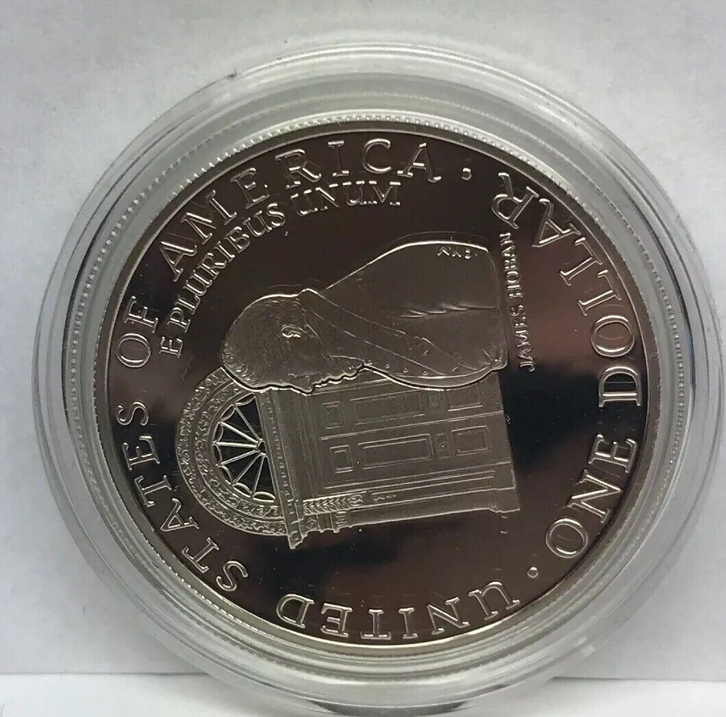 1992 W White House 200th Anniversary Commemorative Proof Silver Dollar OMP/COA