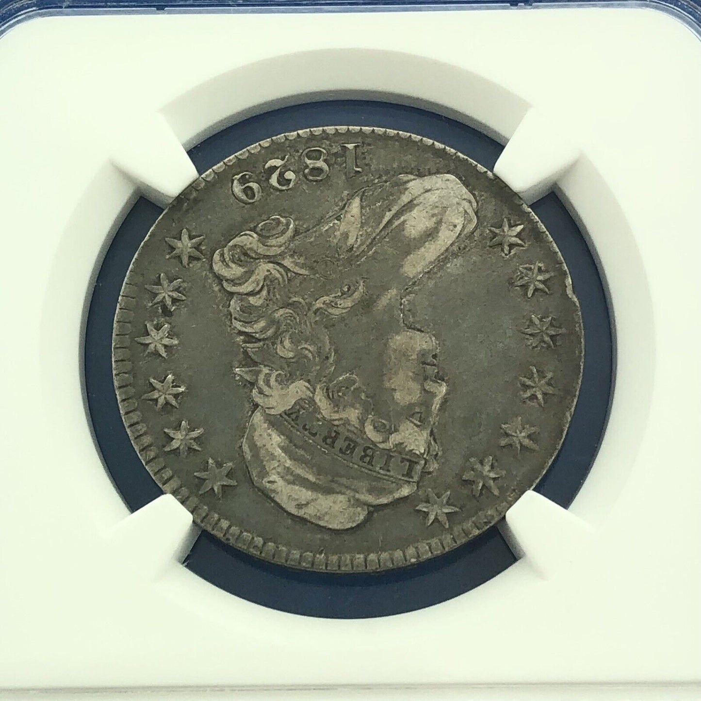 1829/1827 Capped Bust Silver Half Dollar 50c Overdate NGC VF35 O-101a Coin