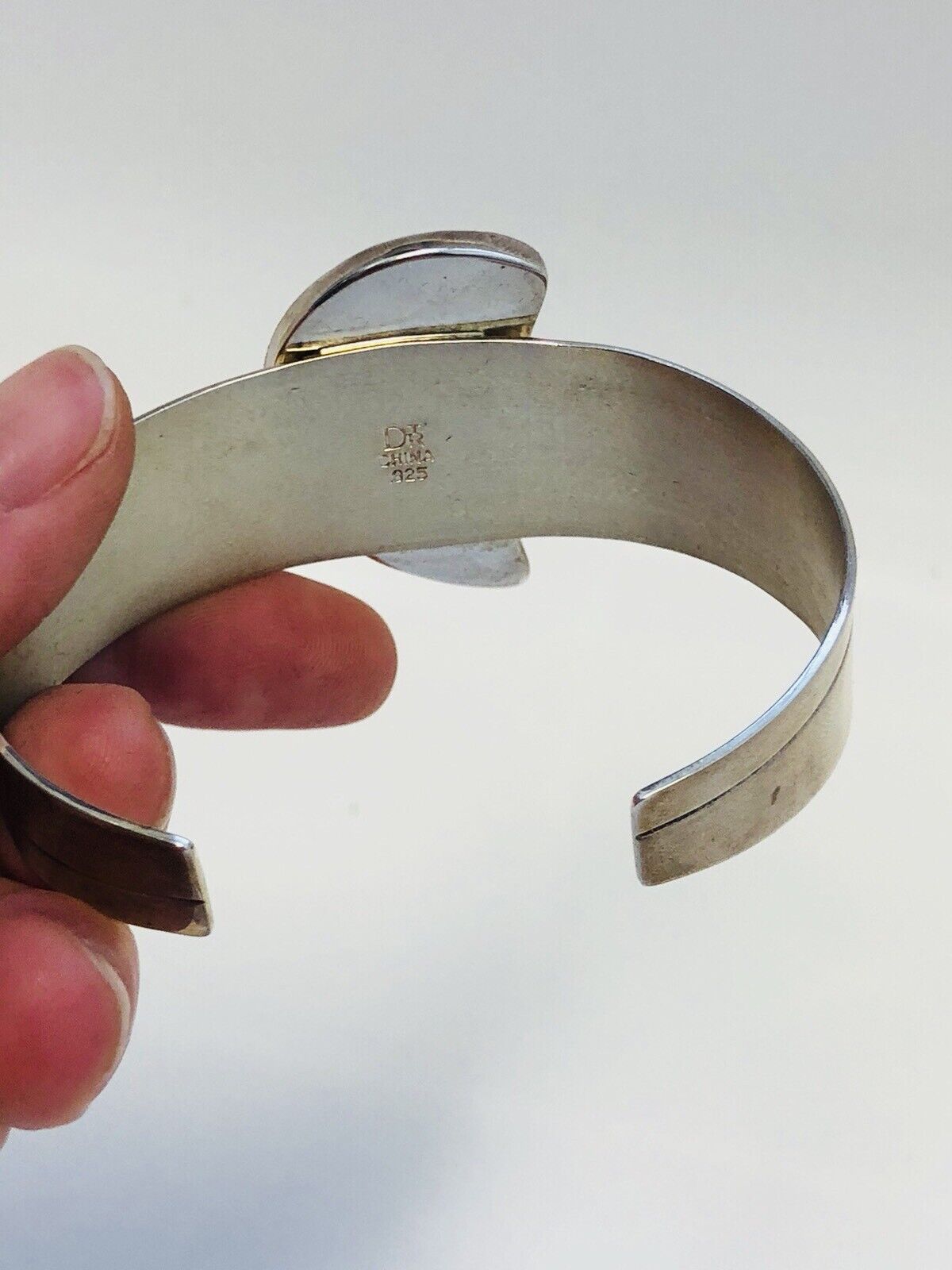 Jay King Desert Rose Trading 925 Sterling Silver Turquoise Inlay Cuff Bracelet