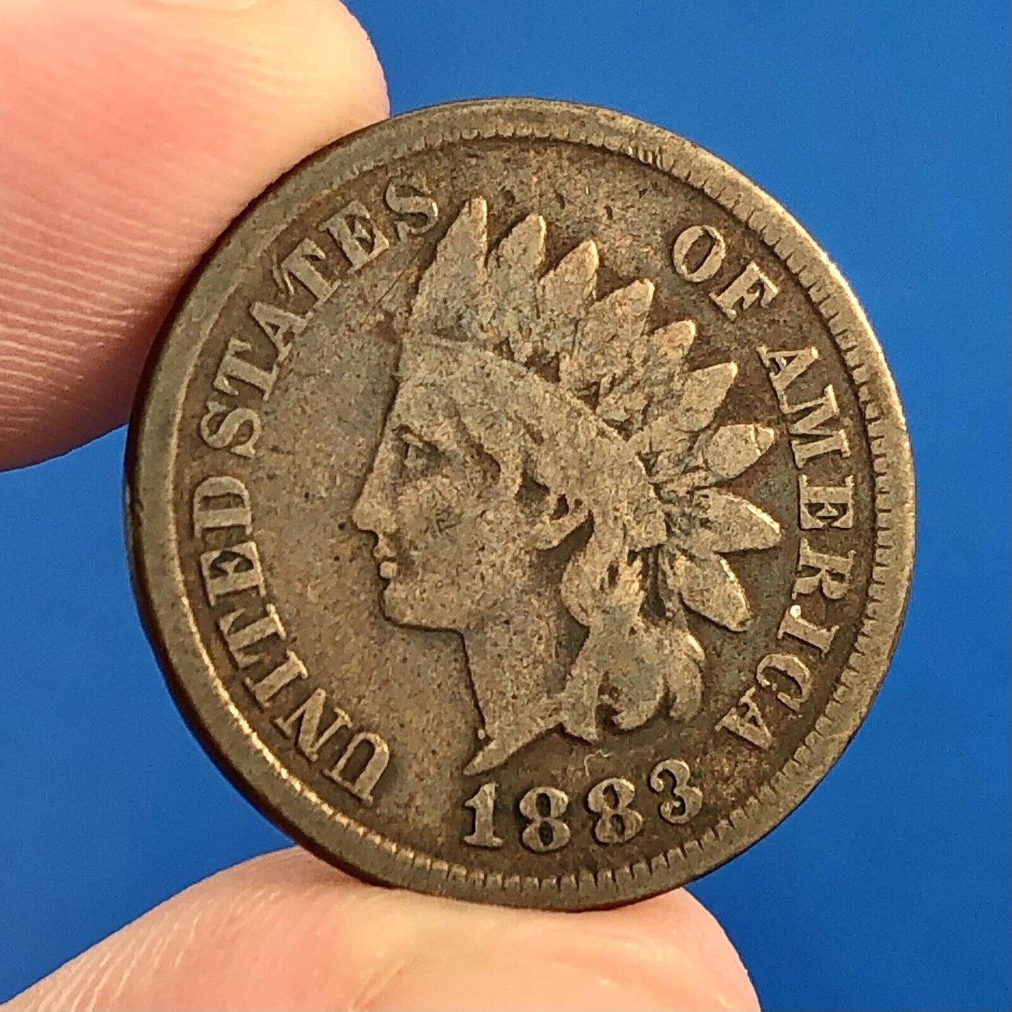 1883 Indian Head One Cent Penny Type 3 Bronze Better Key Philadelphia Coin