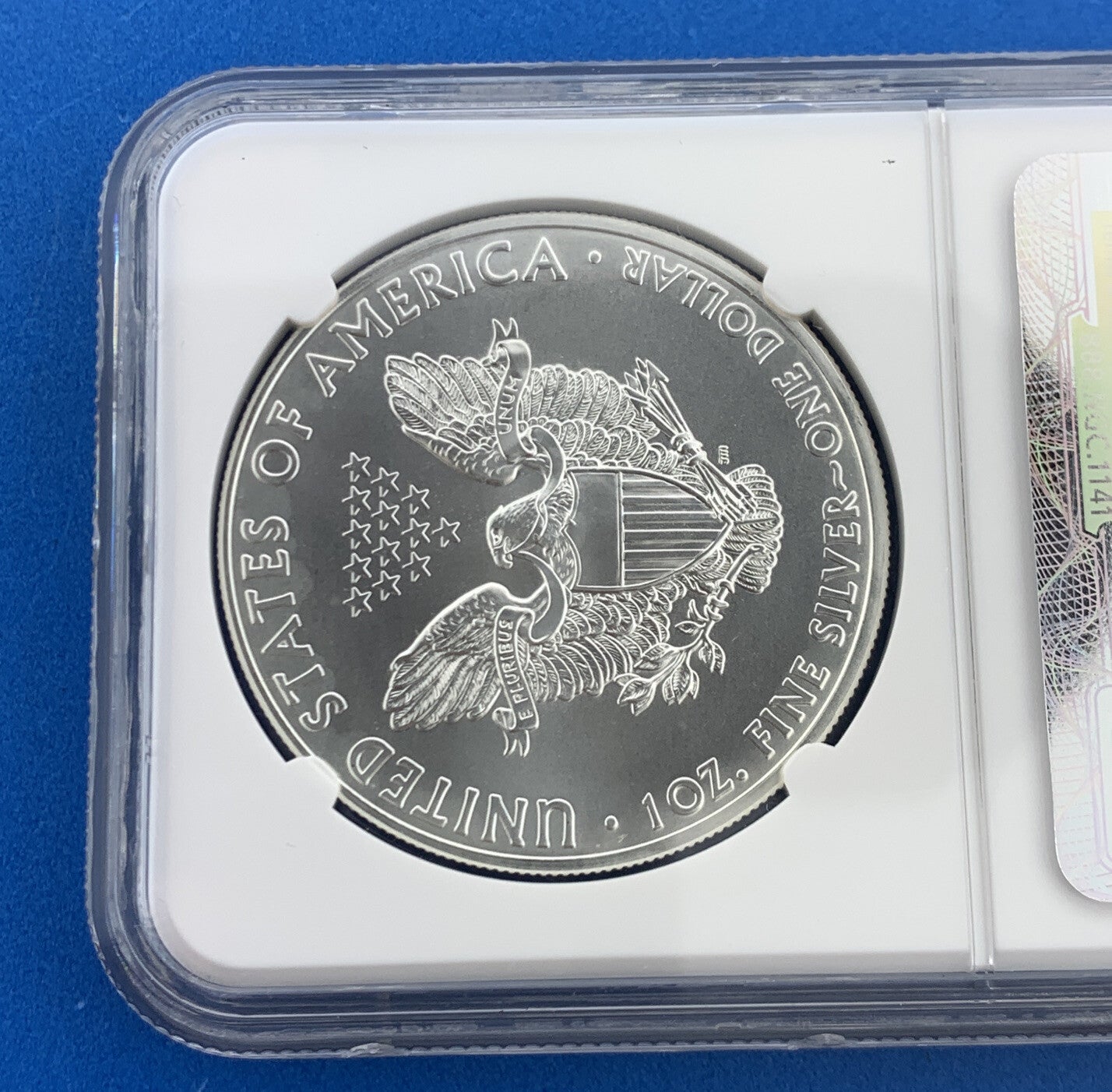 2013 W American Silver Eagle 999 Fine 1 Oz Silver NGC MS69 Early Release White