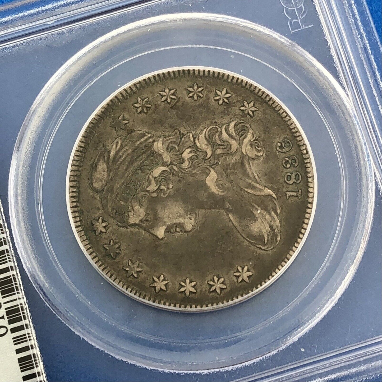 1836 Capped Bust Silver Half Dollar 50c Lettered Edge PCGS XF40 Early US Coin