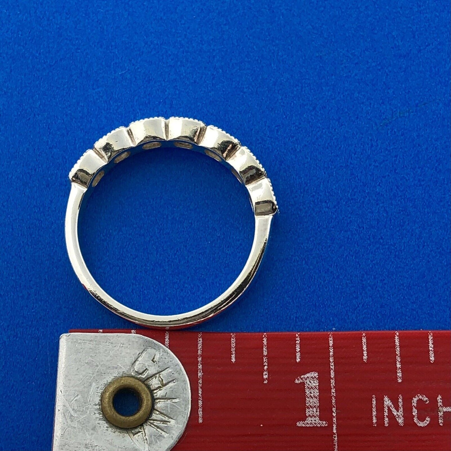 Designer Pandora 925 Sterling Silver Channel Cubic Zirconia Eternity Band Ring