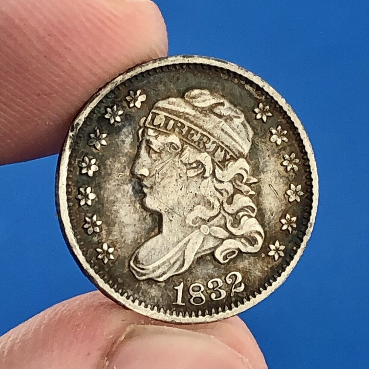 1832 P Capped Bust Silver Half Dime $.05 Early Rare Scarce Philadelphia Coin