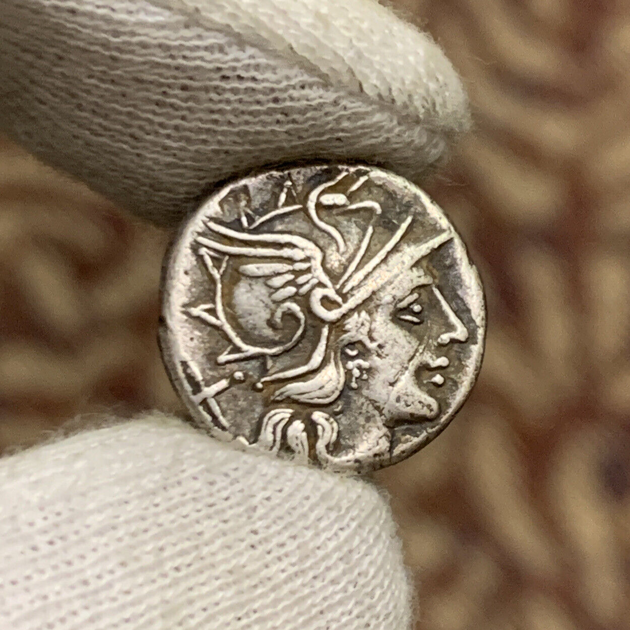 152 BC Roman Republic Lucius Saufeius AR Denarius