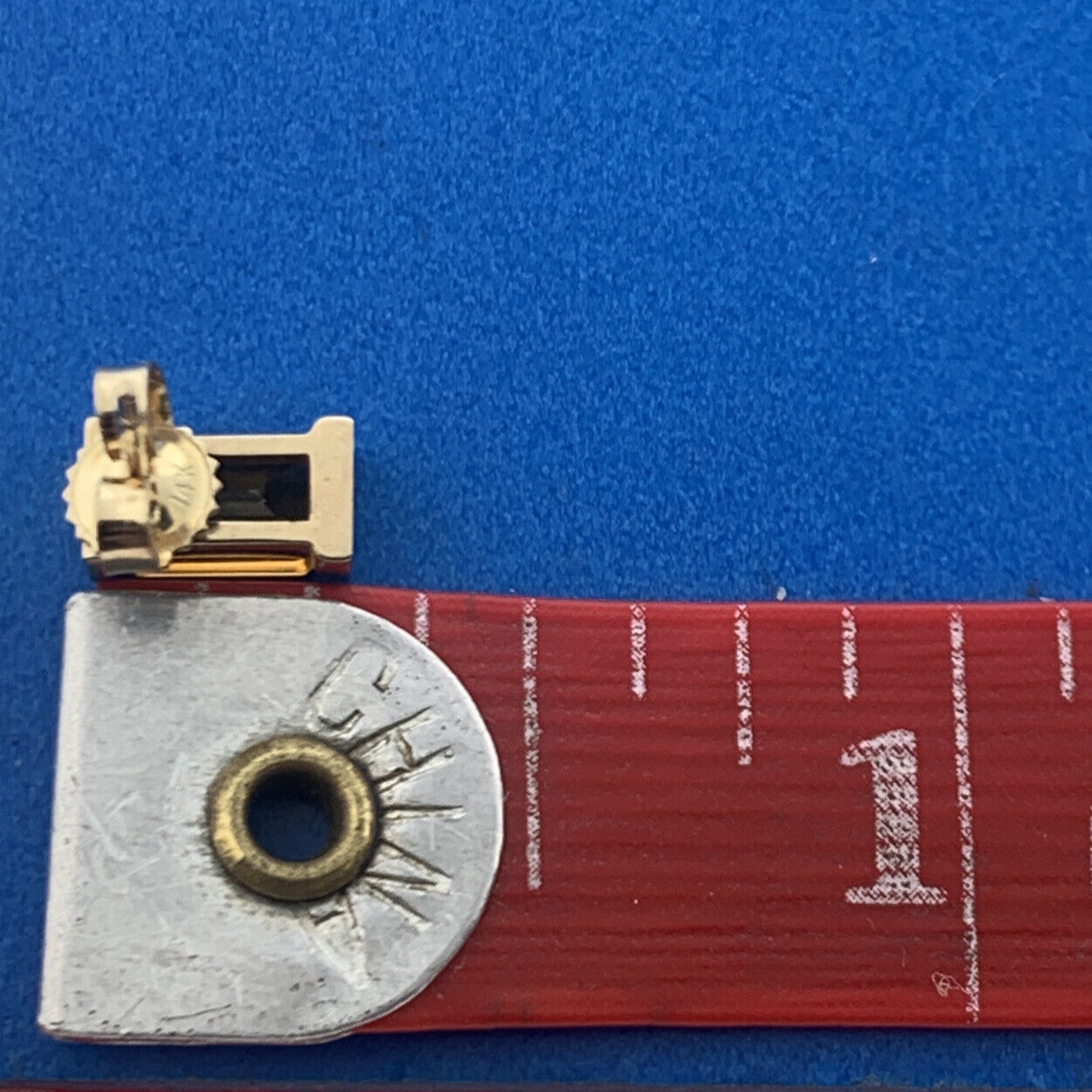 Modern 14K Yellow Gold Rectangle Citrine November Anniversary Stud Earrings