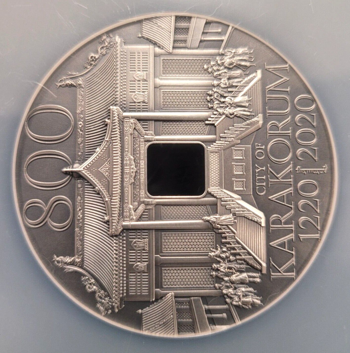 2020 5000MNT Mongolia NGC MS70 Antiqued City of Karakorum 2oz .999 Silver Coin