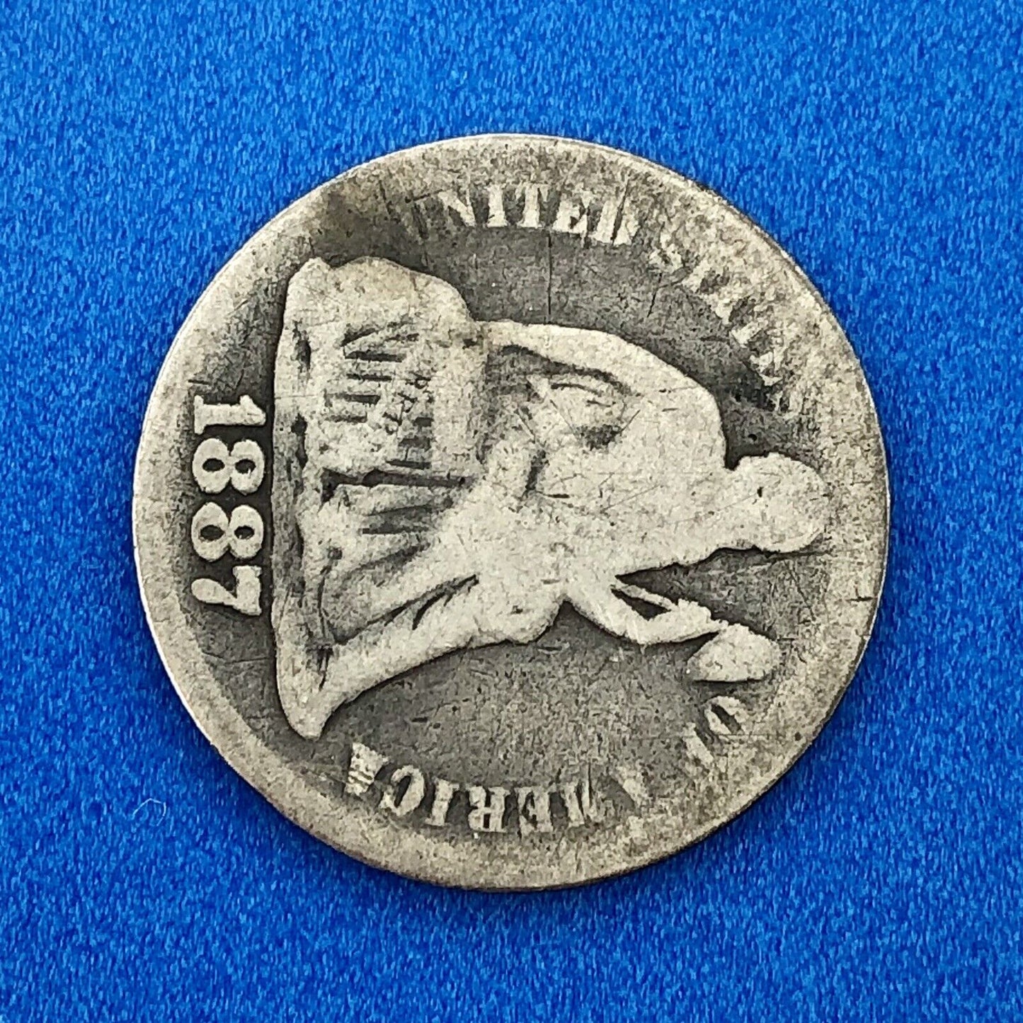 1887 S Seated Liberty Silver Dime 10c Better Key No Stars San Francisco Coin