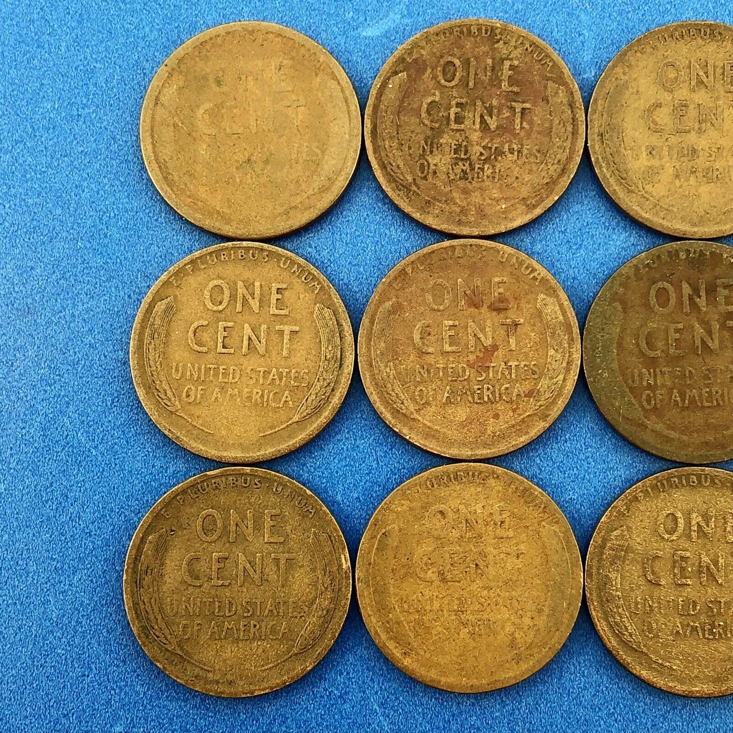 1909 P Mixed Date Mixed Mint Early Lincoln Small One Cent Penny 14 Coin Lot