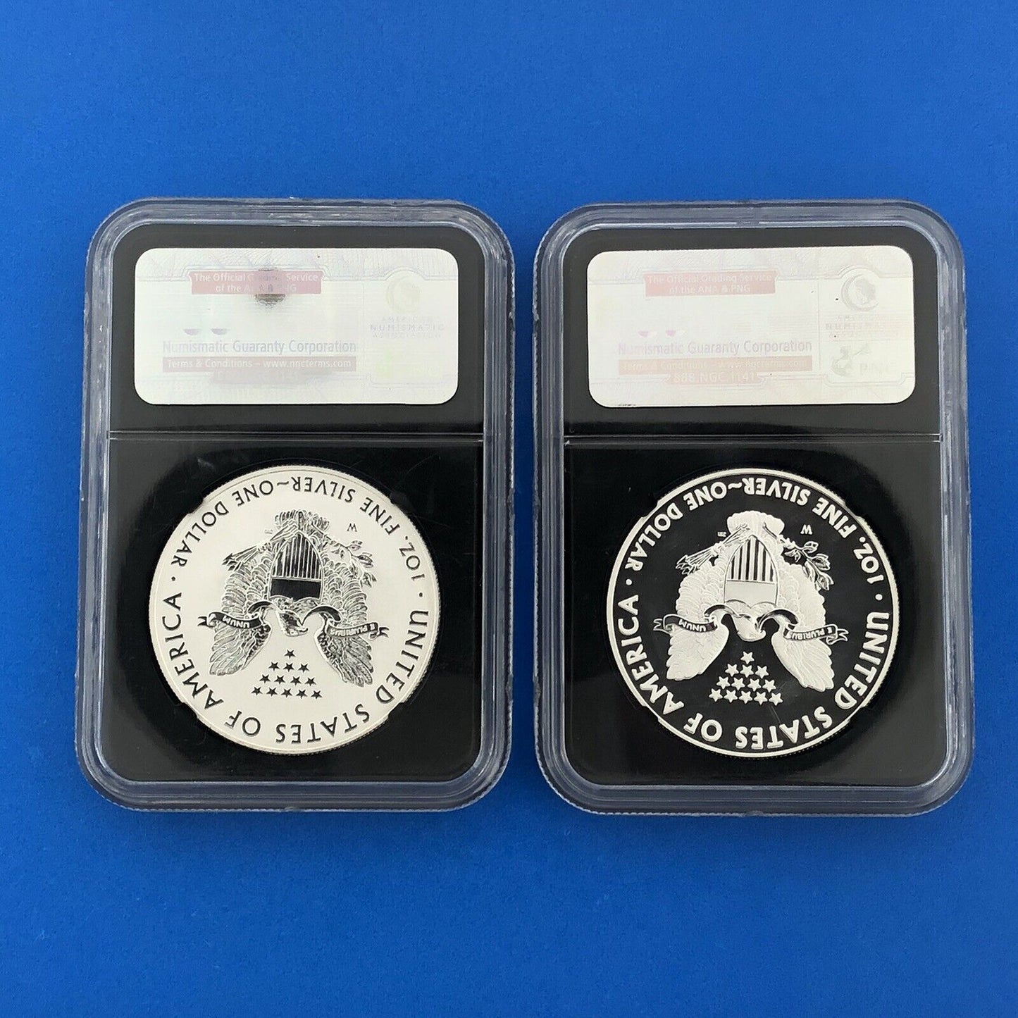 2013 W NGC PF69 SP70 Silver Eagle Rev Proof Enhanced Finish Early Releases Set