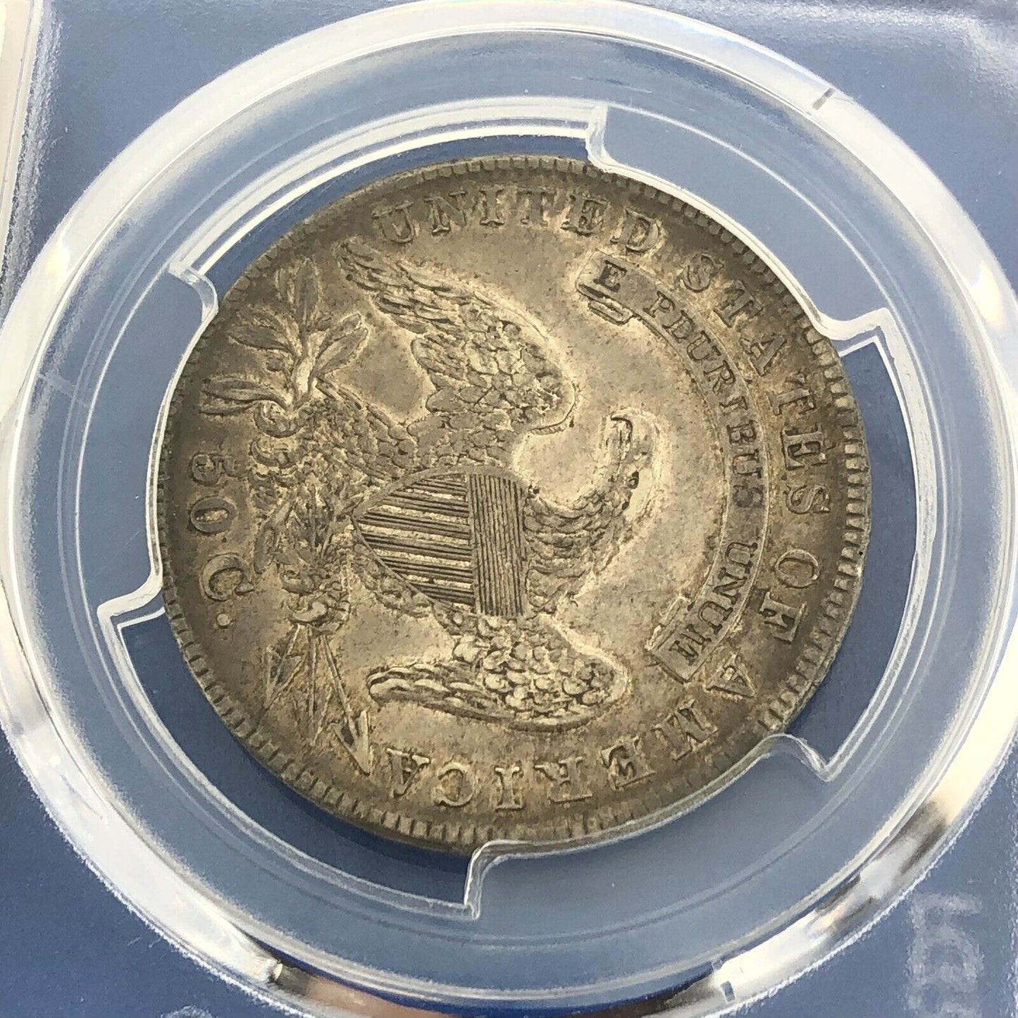 1834 Capped Bust Silver Half Dollar 50c Lettered Edge PCGS XF45 Lg Date Sm Ltrs