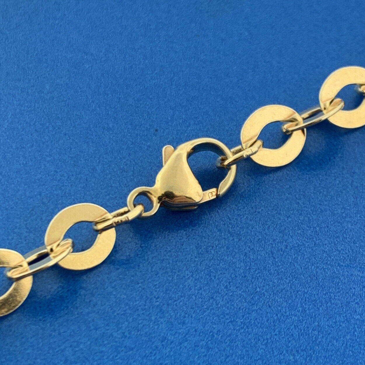 Stunning Vermeil Sterling Silver 925 Oval Link 24" Chain Necklace