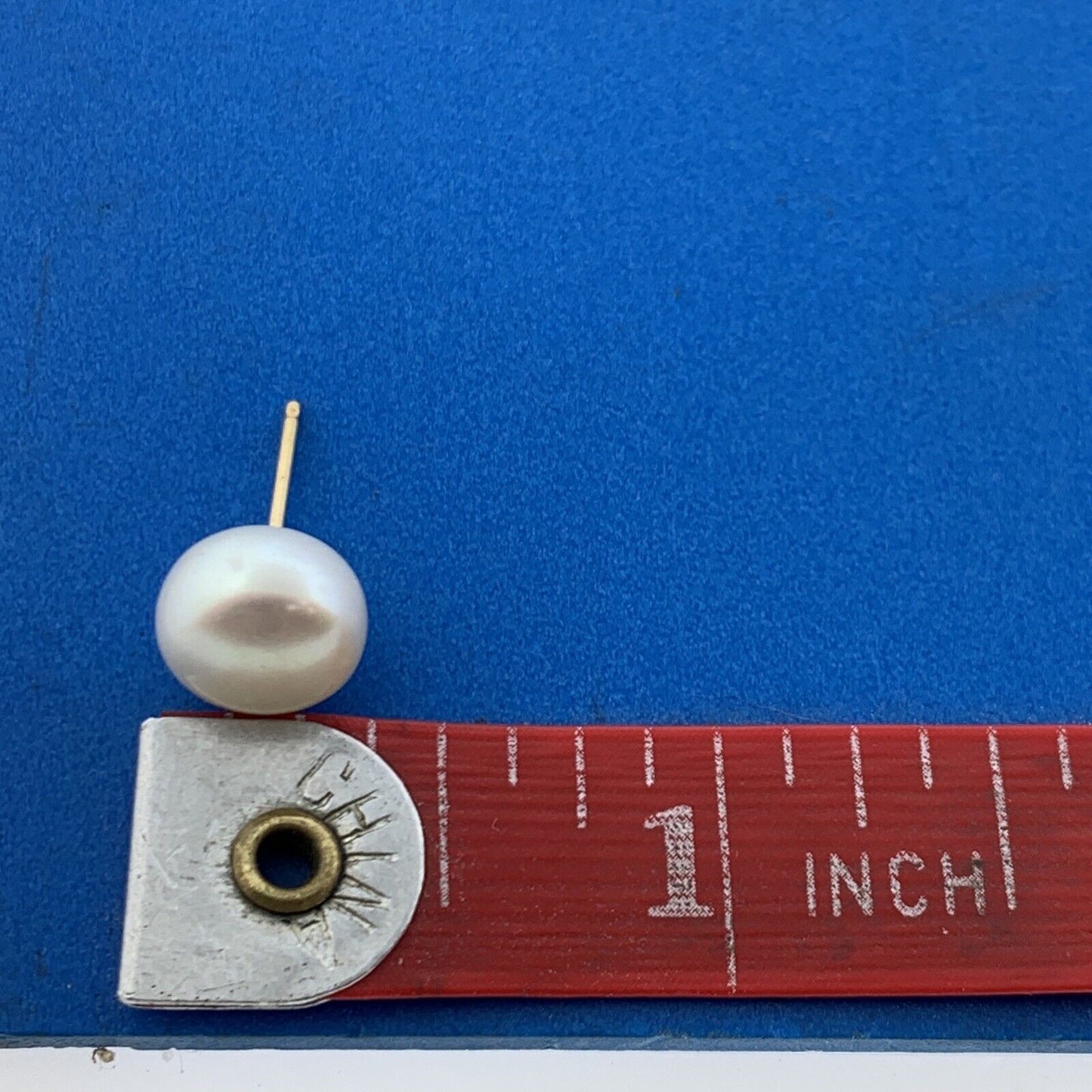 Designer 14K Yellow Gold Pearl June Anniversary Bridal Statement Stud Earrings