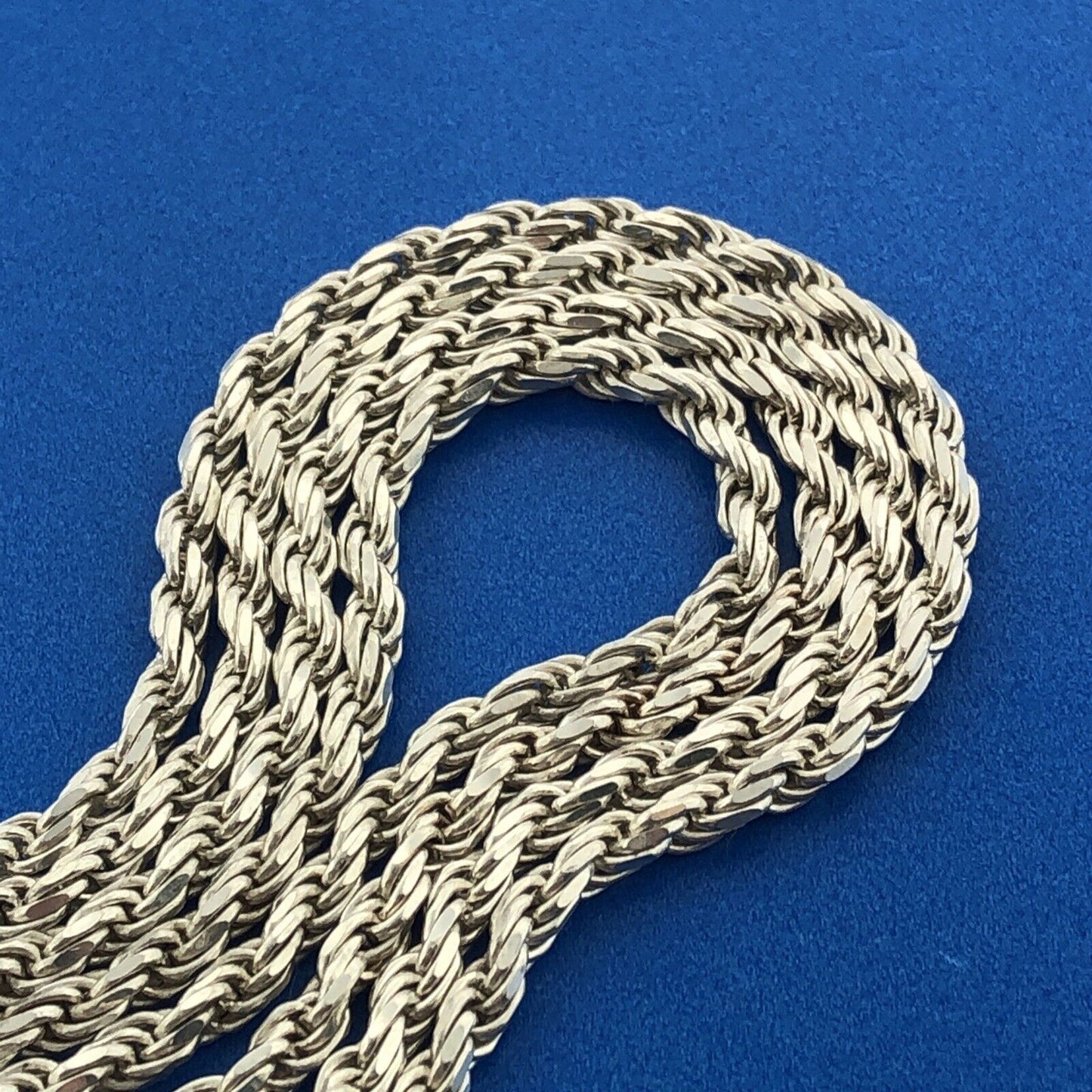 Milor Italy 925 Sterling Silver 2.70 mm Statement Rope Chain Necklace