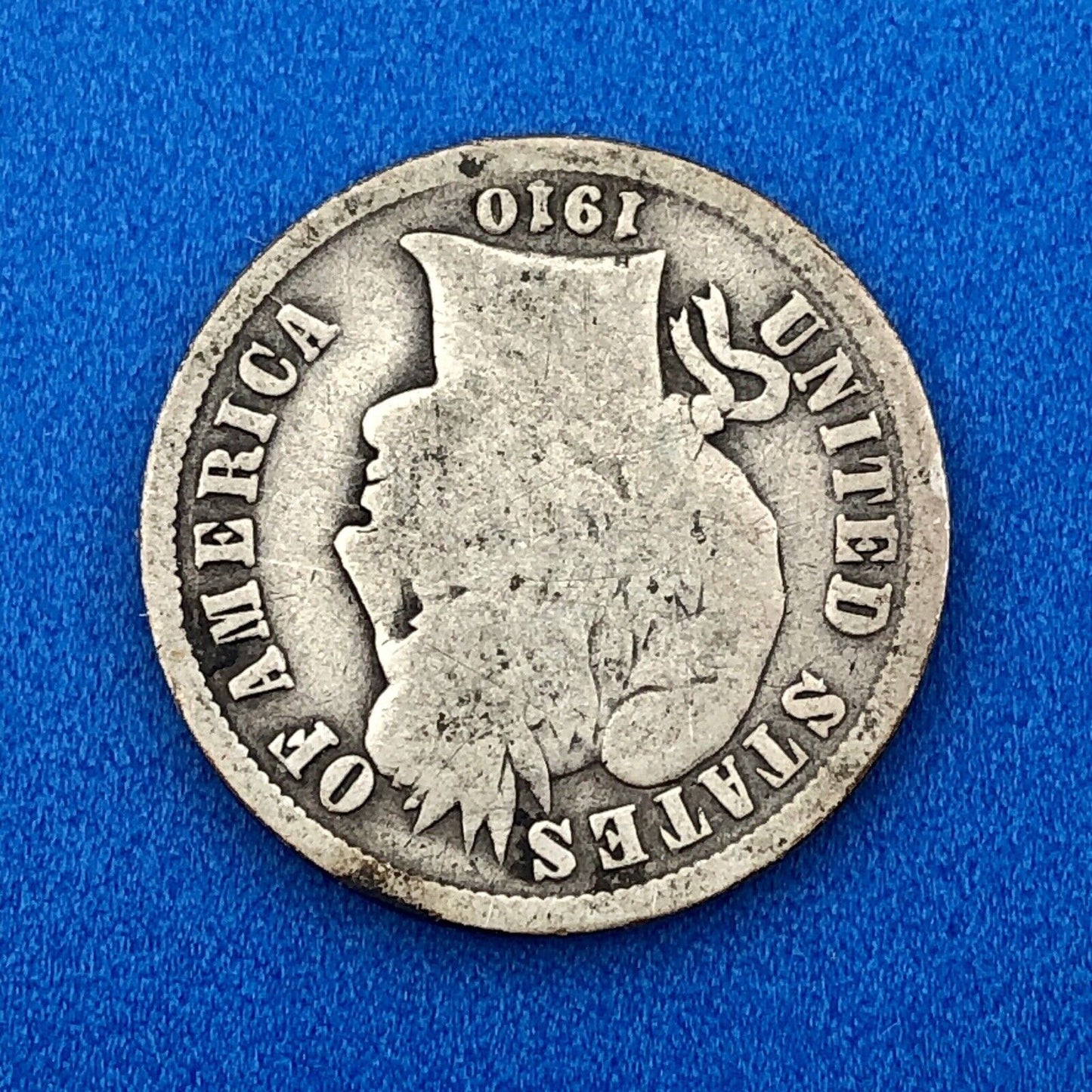 1910 P Barber Silver Dime $.10 Better Rare Scarce Key Philadelphia Mint Coin