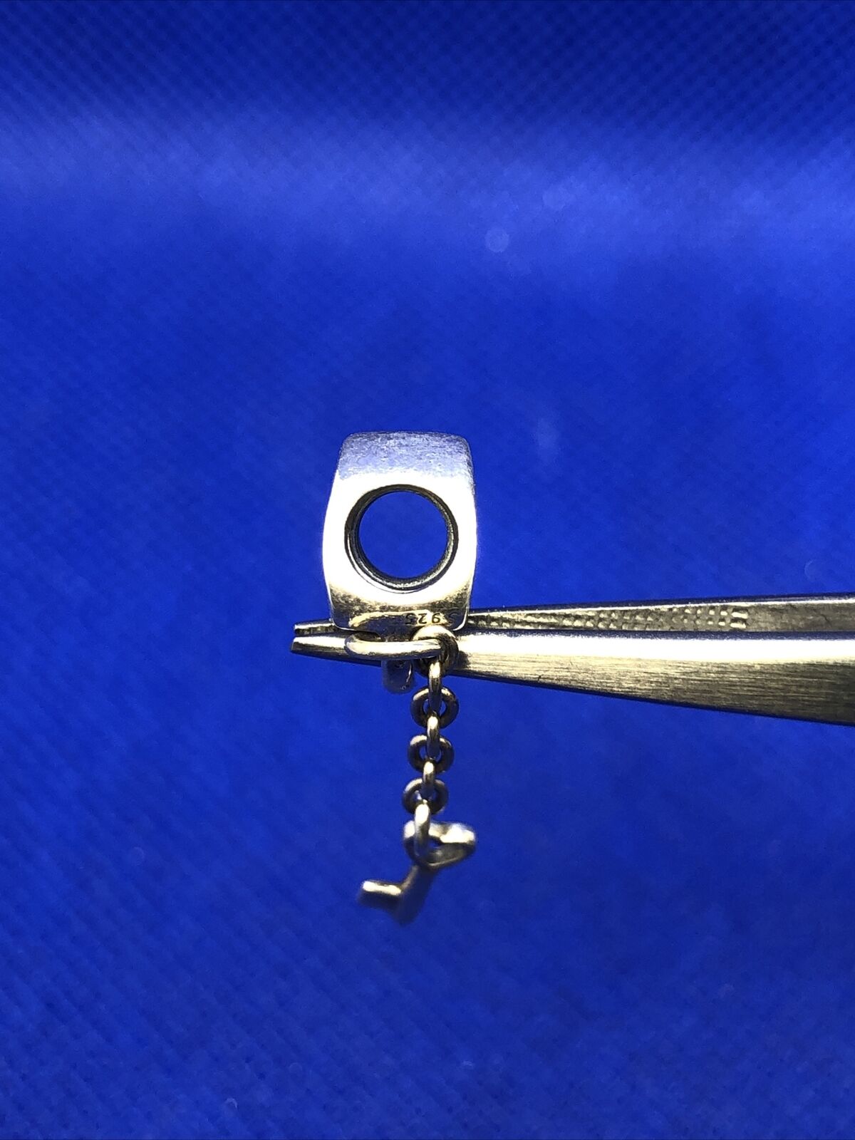 Retired PANDORA ALE 925 Sterling Silver Key To My Heart Heart & Key Charm 790971