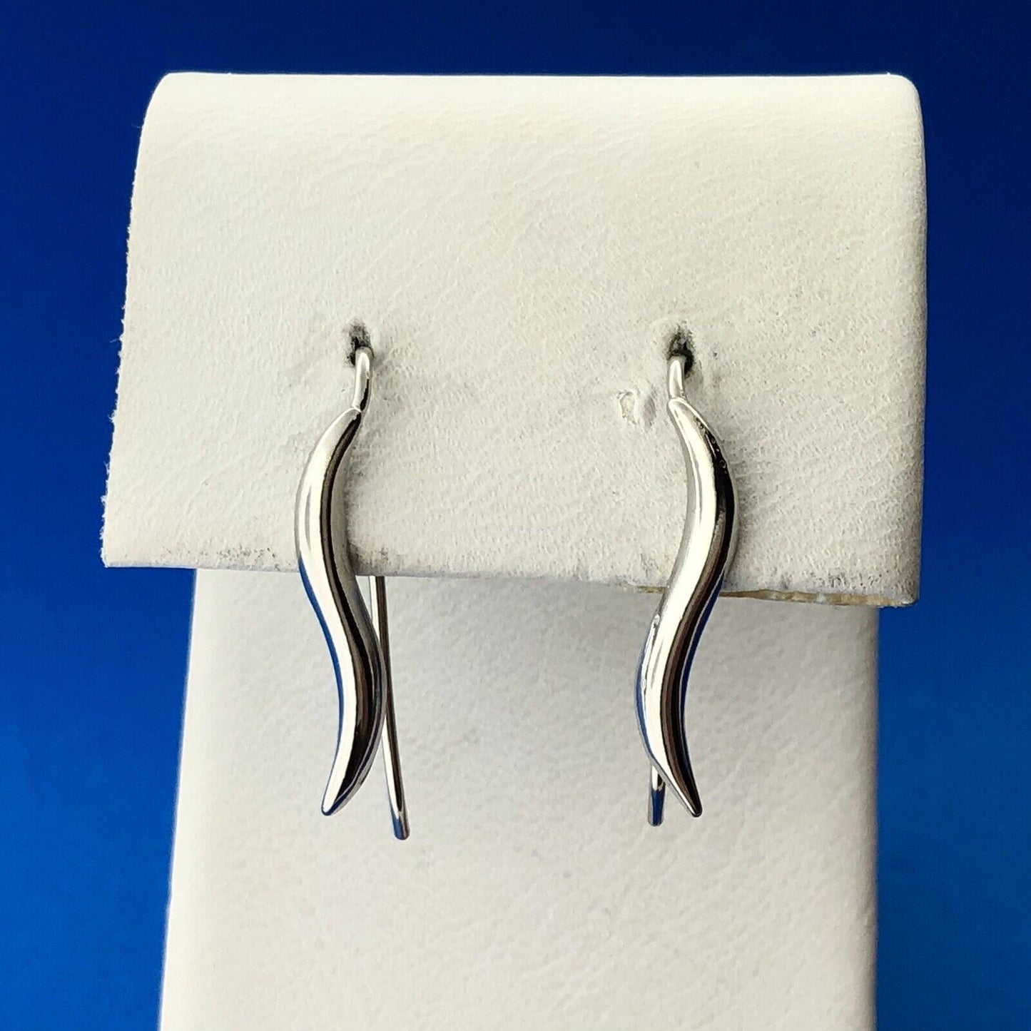 Vintage Silpada 925 Sterling Silver Italian Horn Good Luck Earring Slides