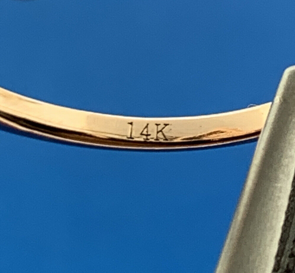 Designer 14K Rose Gold White Chocolate Pave Diamond Fleur De Lis Pear Ring