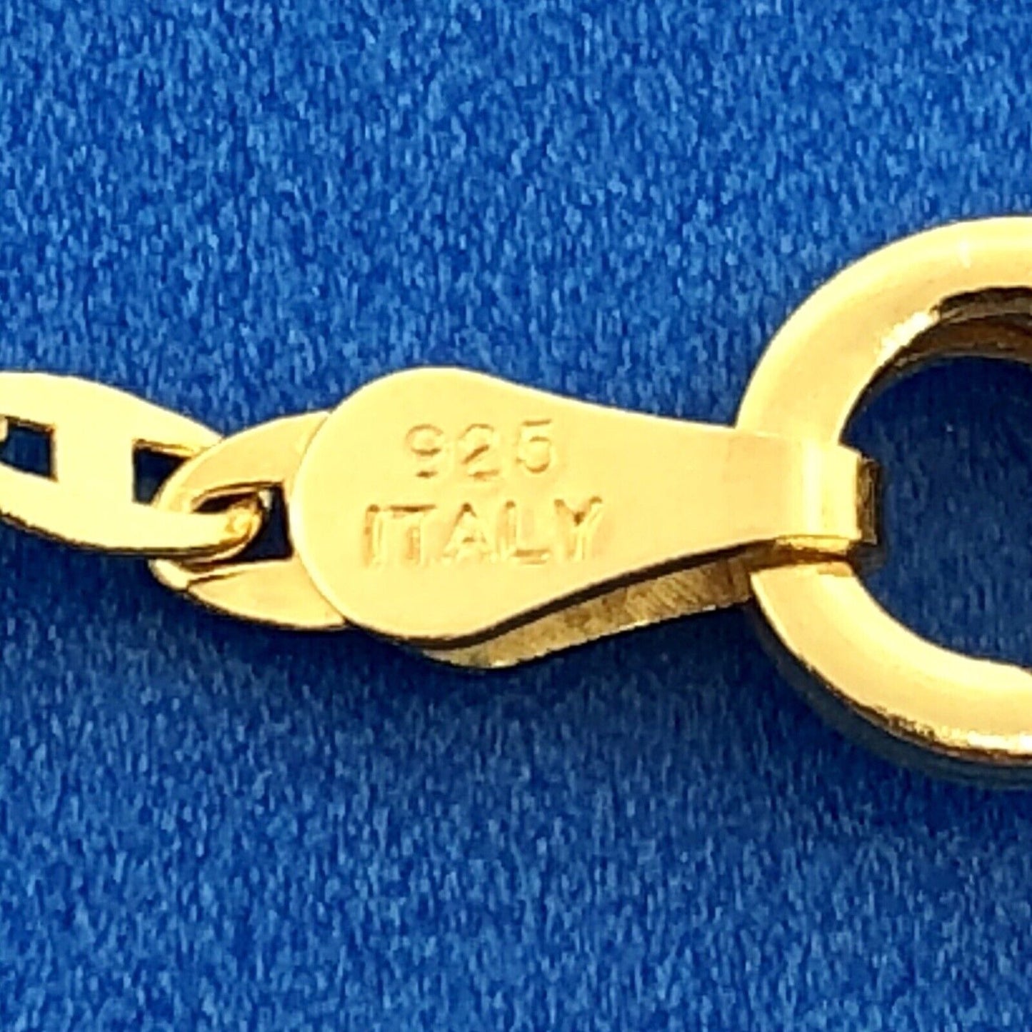 Designer Italy Sterling Silver 925 Vermeil Mariners Link Statement Necklace 60"