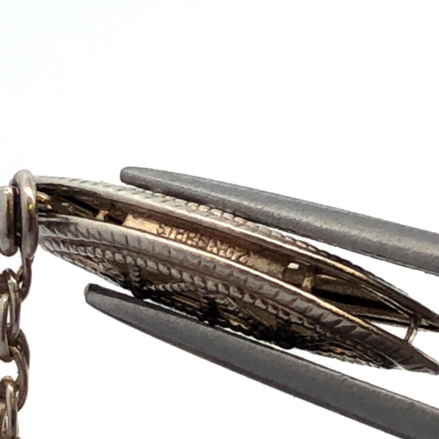 Vintage 925 Sterling Silver Marble Ball Bead Chain Statement Choker Necklace