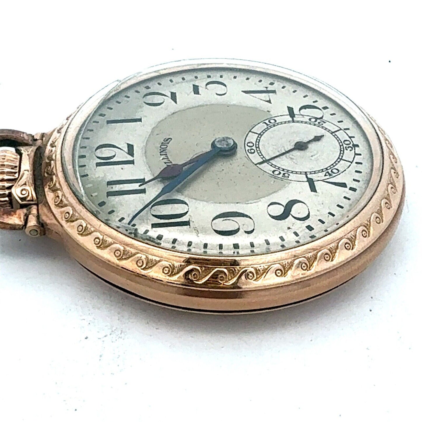 1925 Illinois Bunn Special Model 9 10K Gold Filled Railroad Pocket Watch w/Fob
