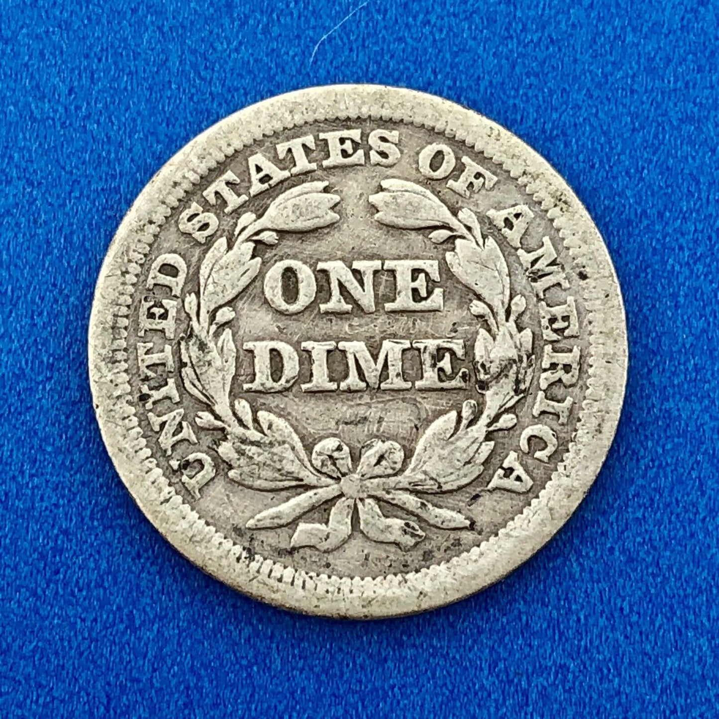 1857 P Seated Liberty Silver Dime 10c Better Key Philadelphia Mint Coin