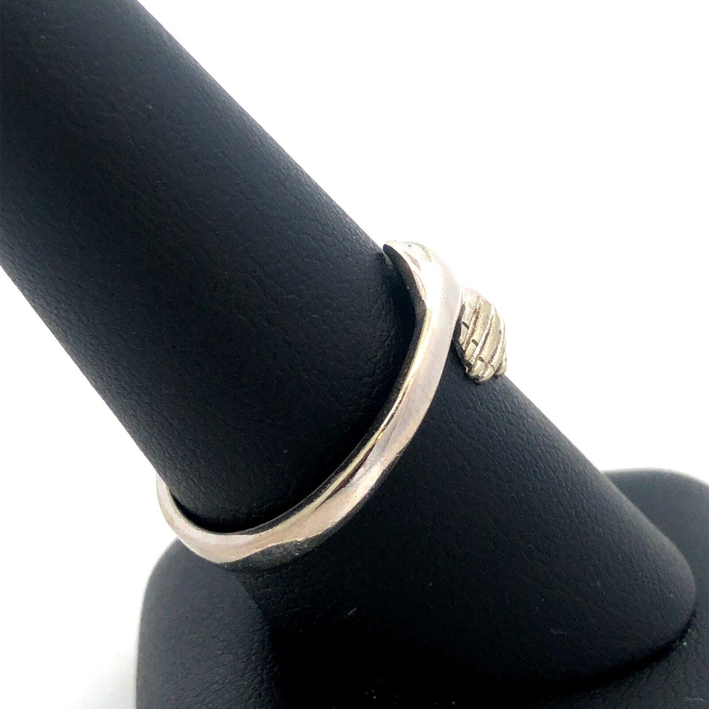 Estate 925 Sterling Silver Hamsa Arms Hands Hug Hugging Bypass Ring