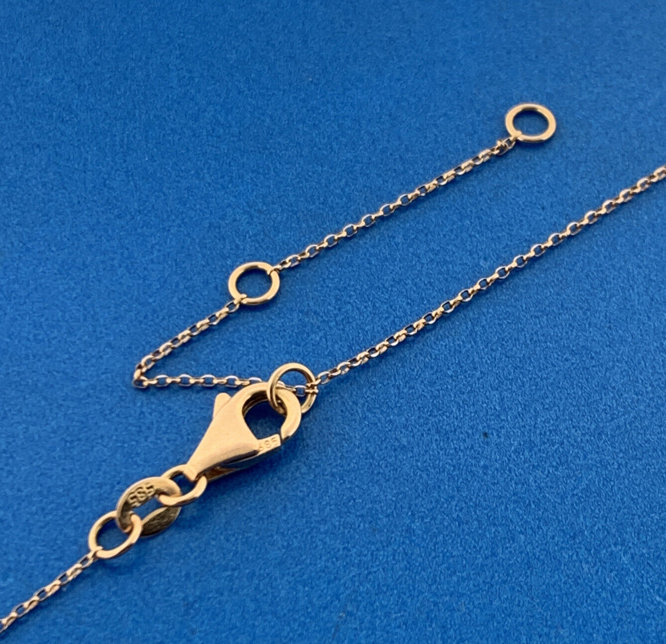 Designer 14K Rose Gold Diamond Infinity Eternity Circle Pendant Necklace