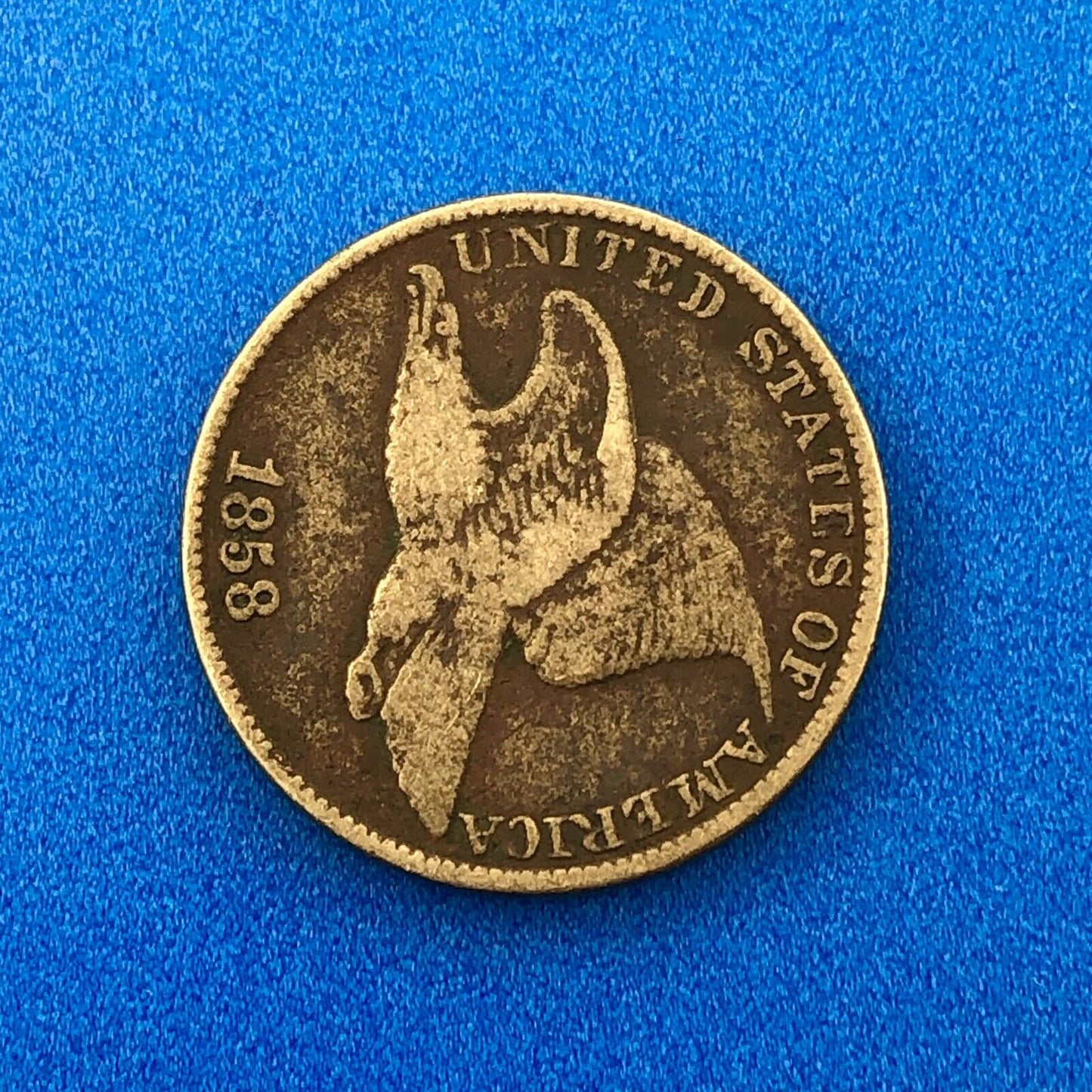 1858 P Flying Eagle Copper Nickel One Cent Penny 3 Year Type Philadelphia Coin