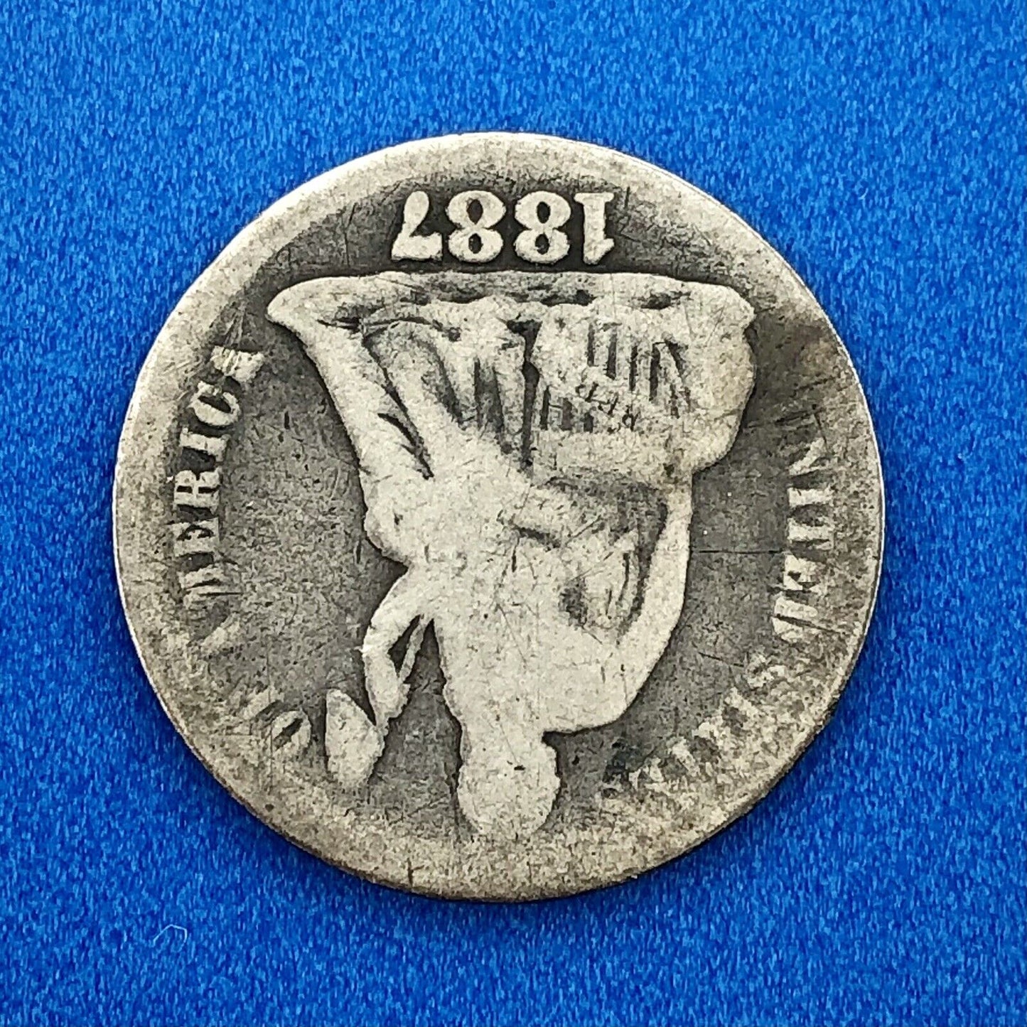 1887 S Seated Liberty Silver Dime 10c Better Key No Stars San Francisco Coin