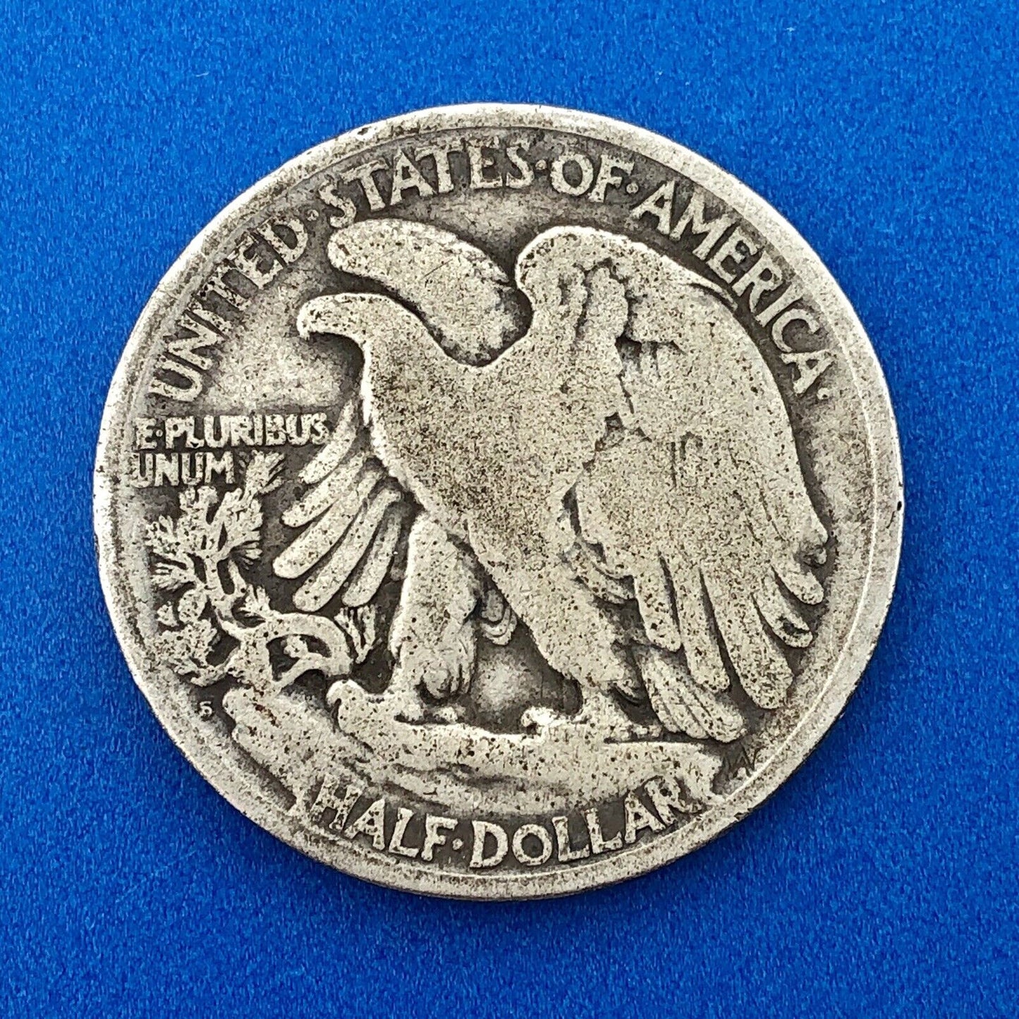 1917 S Reverse Silver Walking Liberty Half Dollar 50c Better Key San Fran Coin