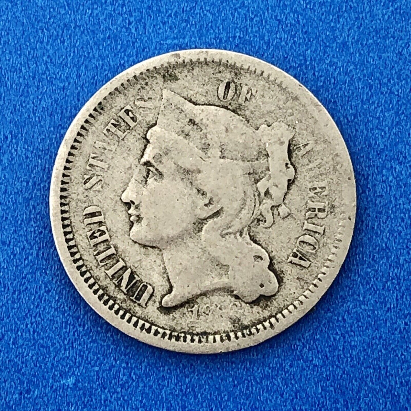1868 P Nickel Three Cent Piece 3c Better Key Rare Scarce Philadelphia Coin