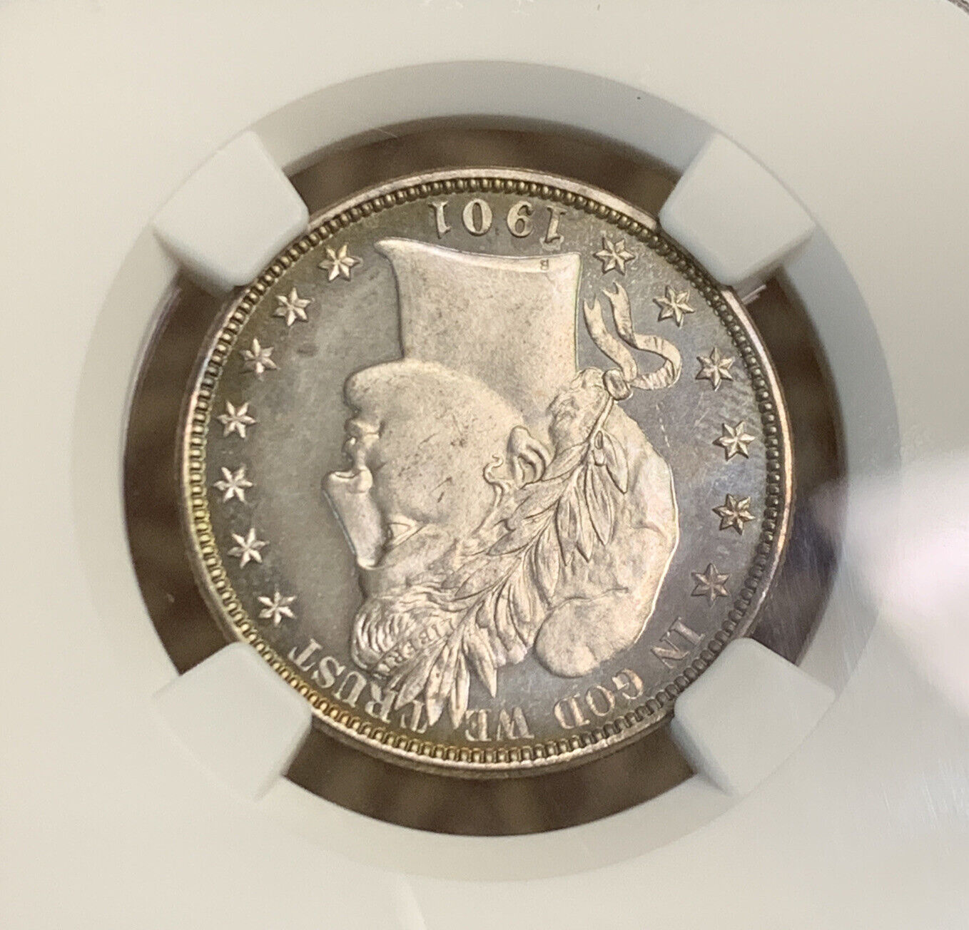 1901 P Proof Silver Barber Half Dollar $.50 NGC PF64