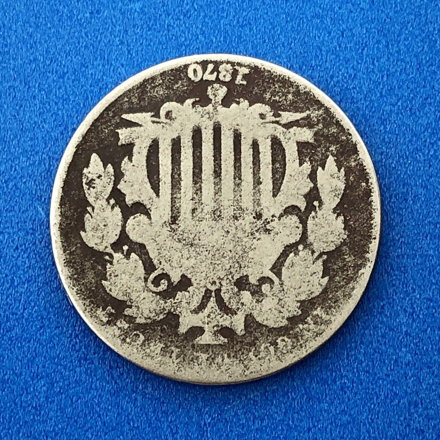 1870 P Shield Nickel 5c Better Key Rare Philadelphia Mint Coin No Rays