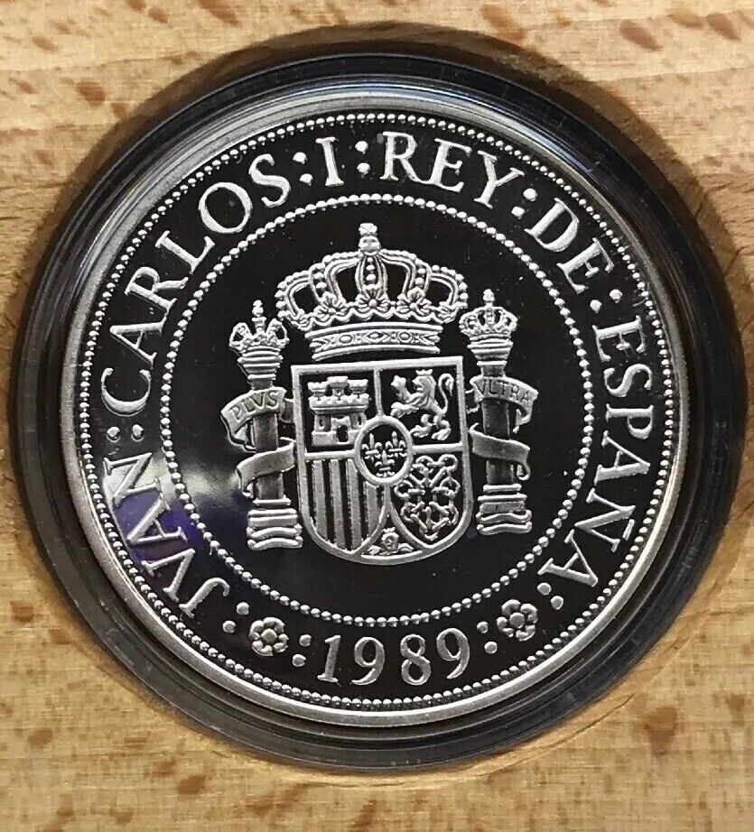 1989 Spain 500th Anniversary Discovery Of The Americas 7 Coin Silver Pesetas Set