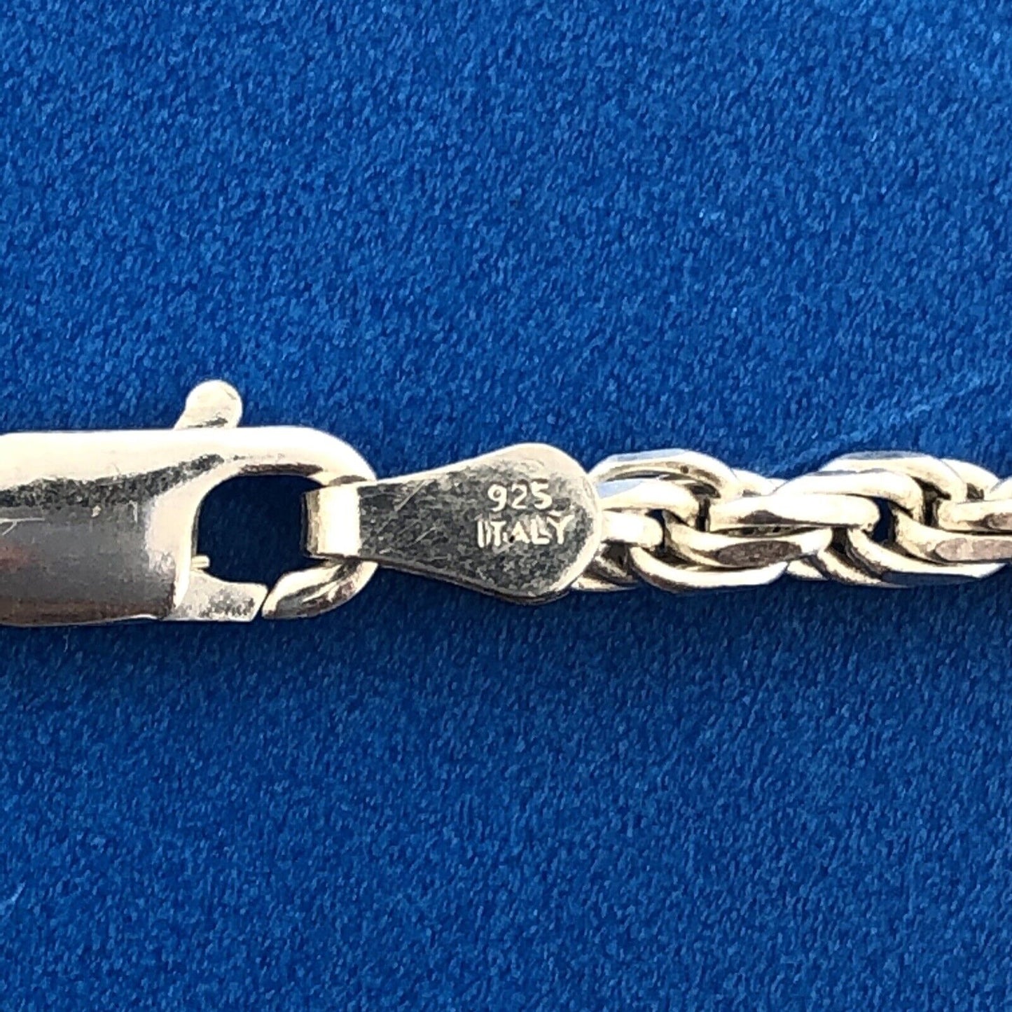 Milor Italy 925 Sterling Silver 2.70 mm Statement Rope Chain Necklace