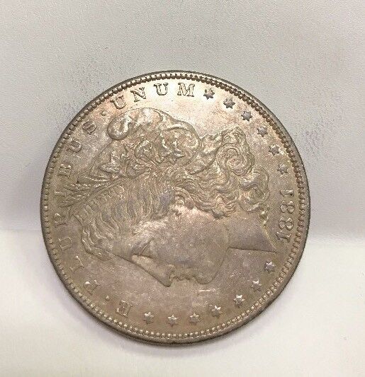 1881 O Silver Morgan Dollar U.S Coinage Key Better Date New Orleans Mint Toned