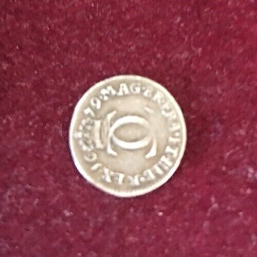 1679 Great Britain Silver 3 Pence Charles II Maundy Threepence