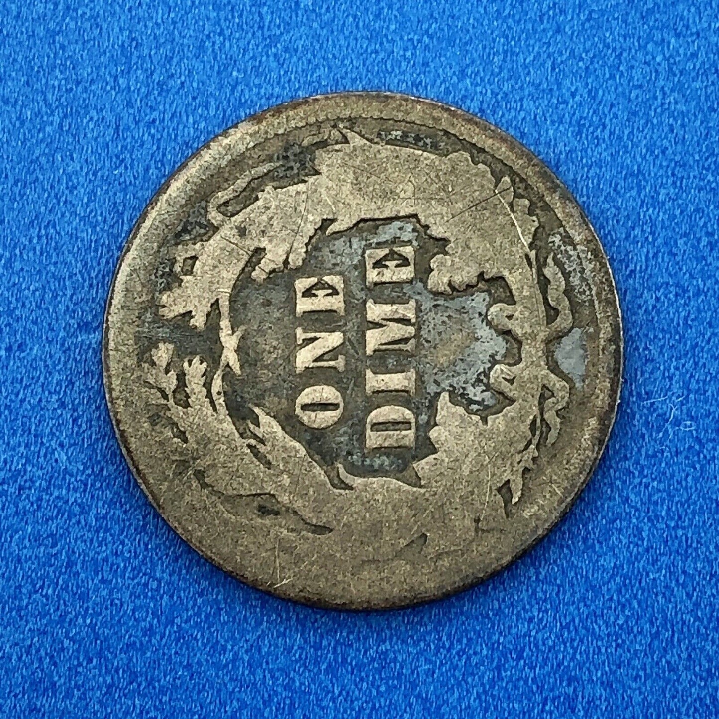 1877 P Silver Seated Liberty Dime 10c Better Key Scarce Philadelphia Mint Coin