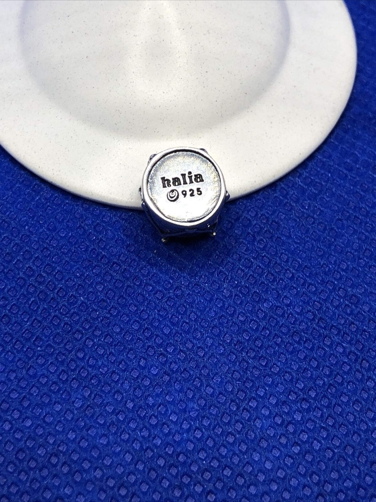 Authentic KALIA 925 Sterling Silver Drum Instrument Slide Bracelet Charm