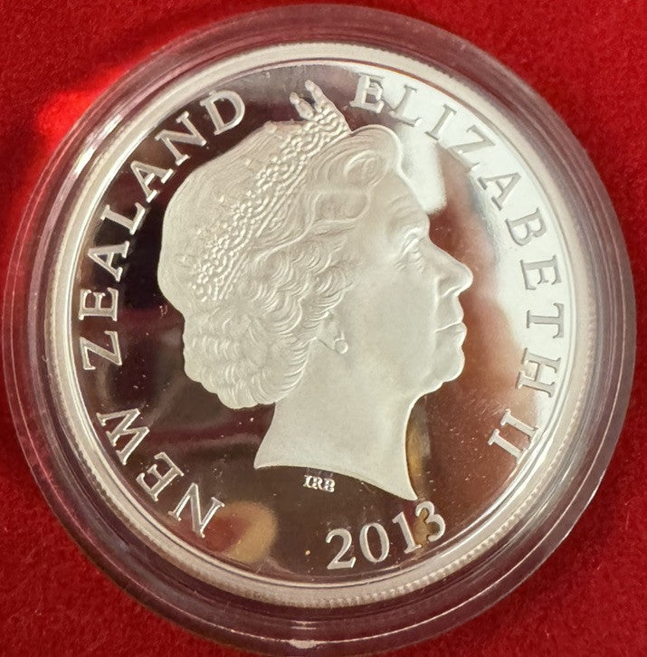 2013 New Zealand S $1 Silver Proof Koru Maori Art Coin Original Mint Packaging