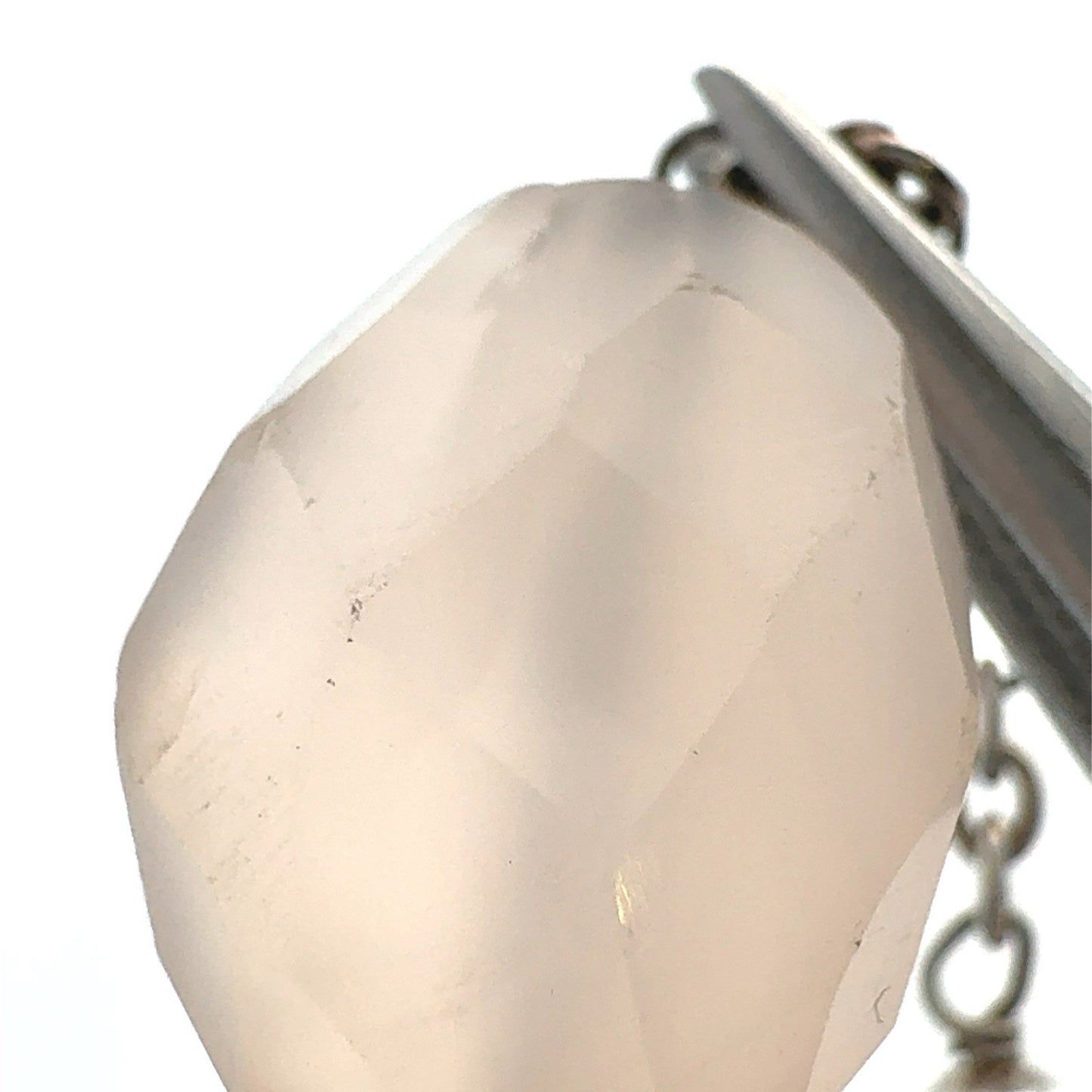 Designer Exex Claudia Agudelo 925 Sterling Silver Moonstone Station Necklace