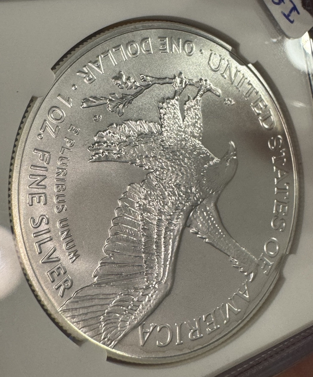 2023 American Silver Eagle U.S. Invention Series Satellite 1 Oz NGC MS70