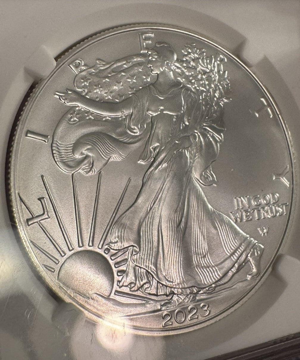 2023 American Silver Eagle U.S. Invention Series Satellite 1 Oz NGC MS70