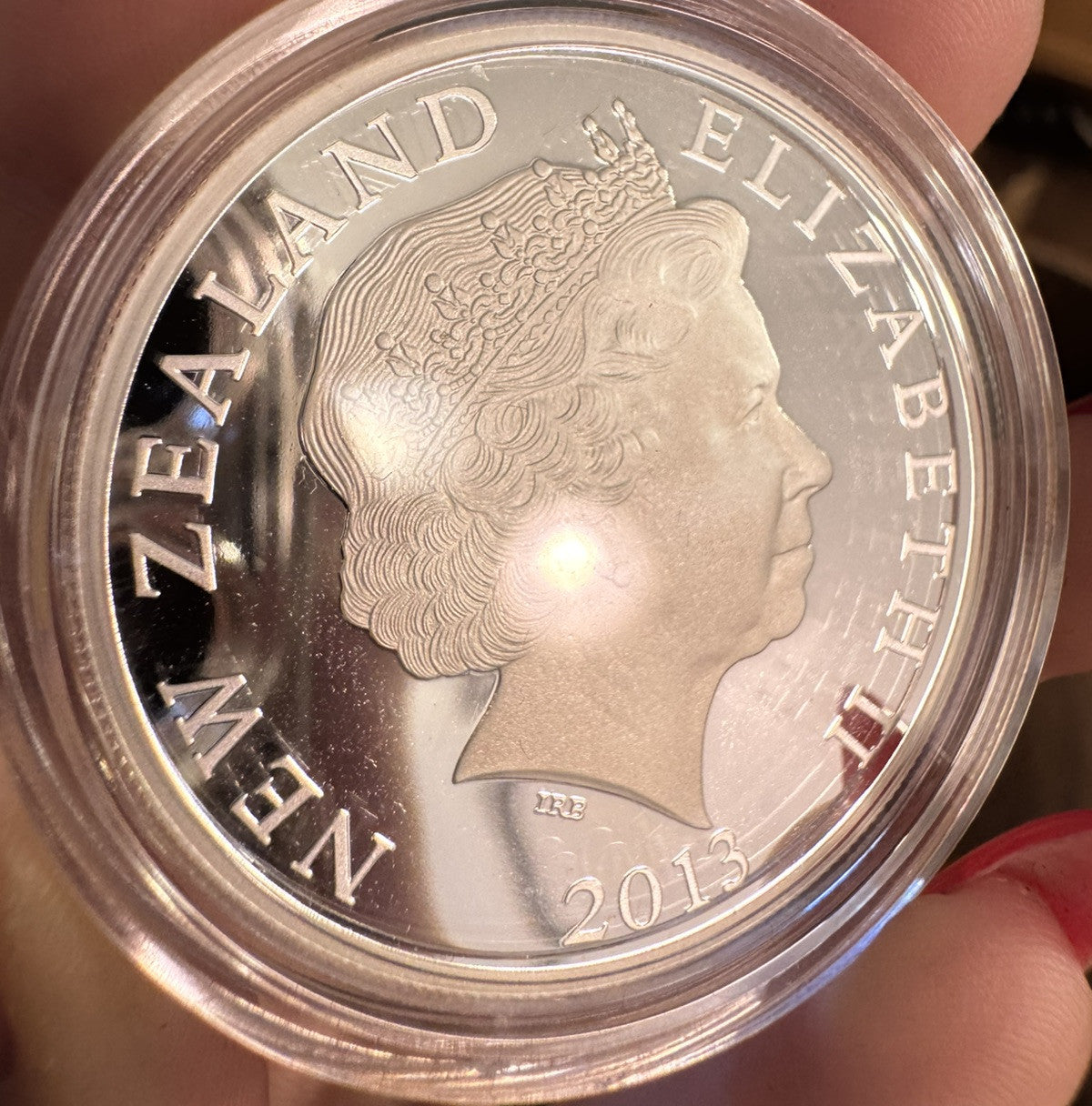 2013 New Zealand S $1 Silver Proof Koru Maori Art Coin Original Mint Packaging
