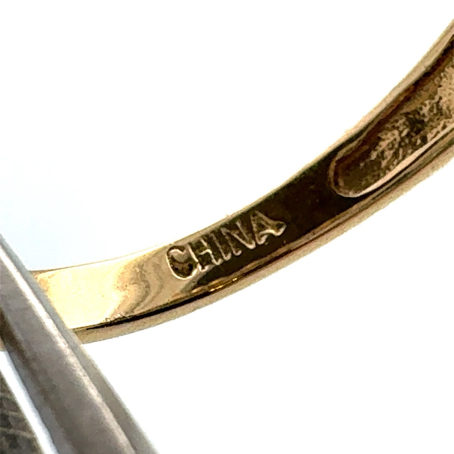 Designer HN 14K Yellow Gold Round Baguette Diamond Wedding Anniversary Band Ring